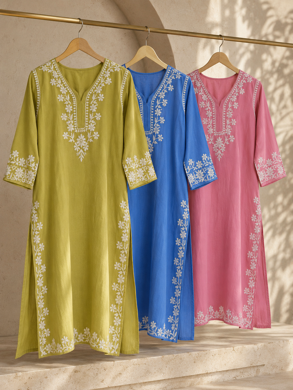 Premium Heavy Rayon Chikankari Kurti