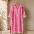 Premium Heavy Rayon Chikankari Long Kurti