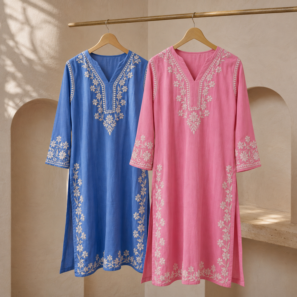 Premium Heavy Rayon Chikankari Kurti