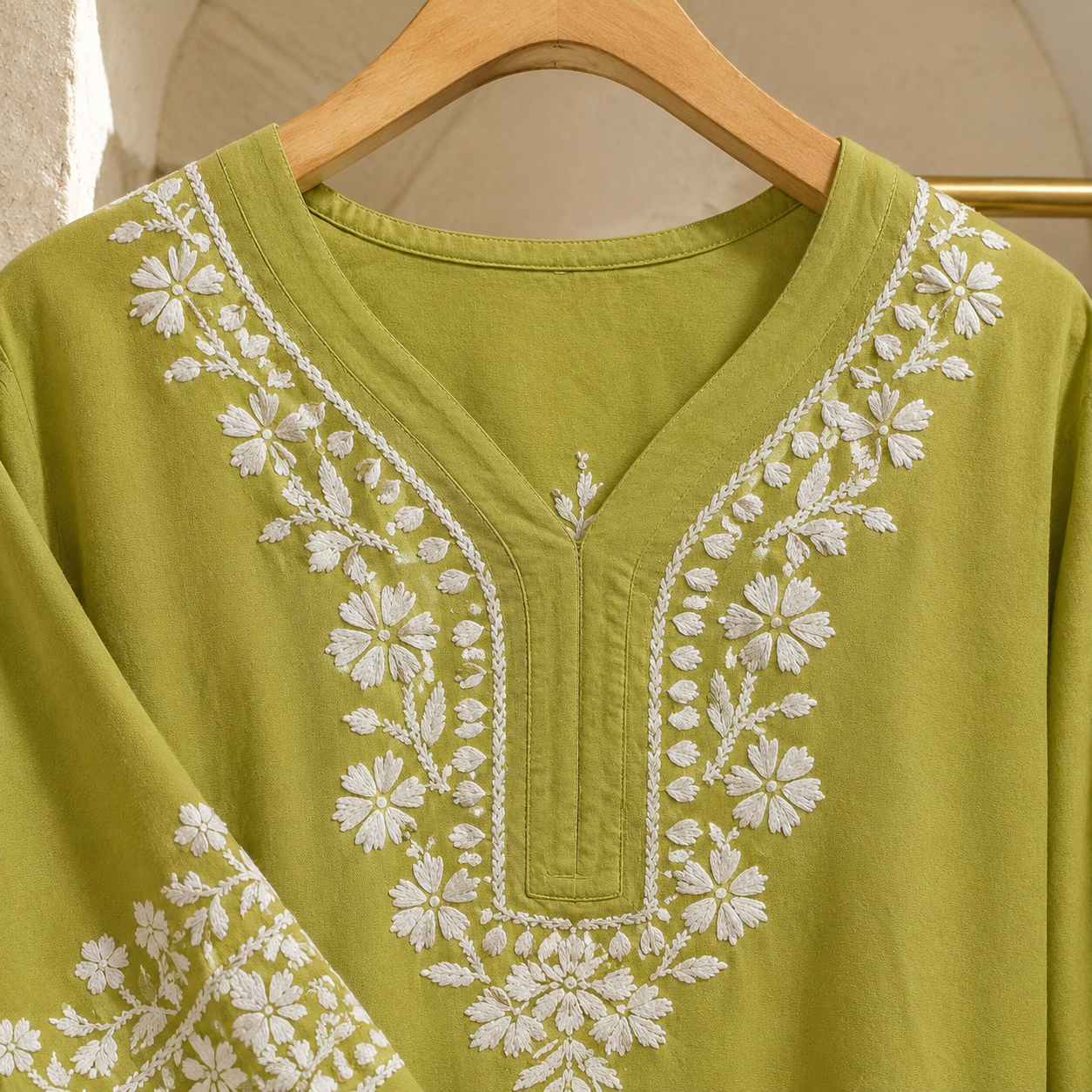 Premium Heavy Rayon Chikankari Kurti