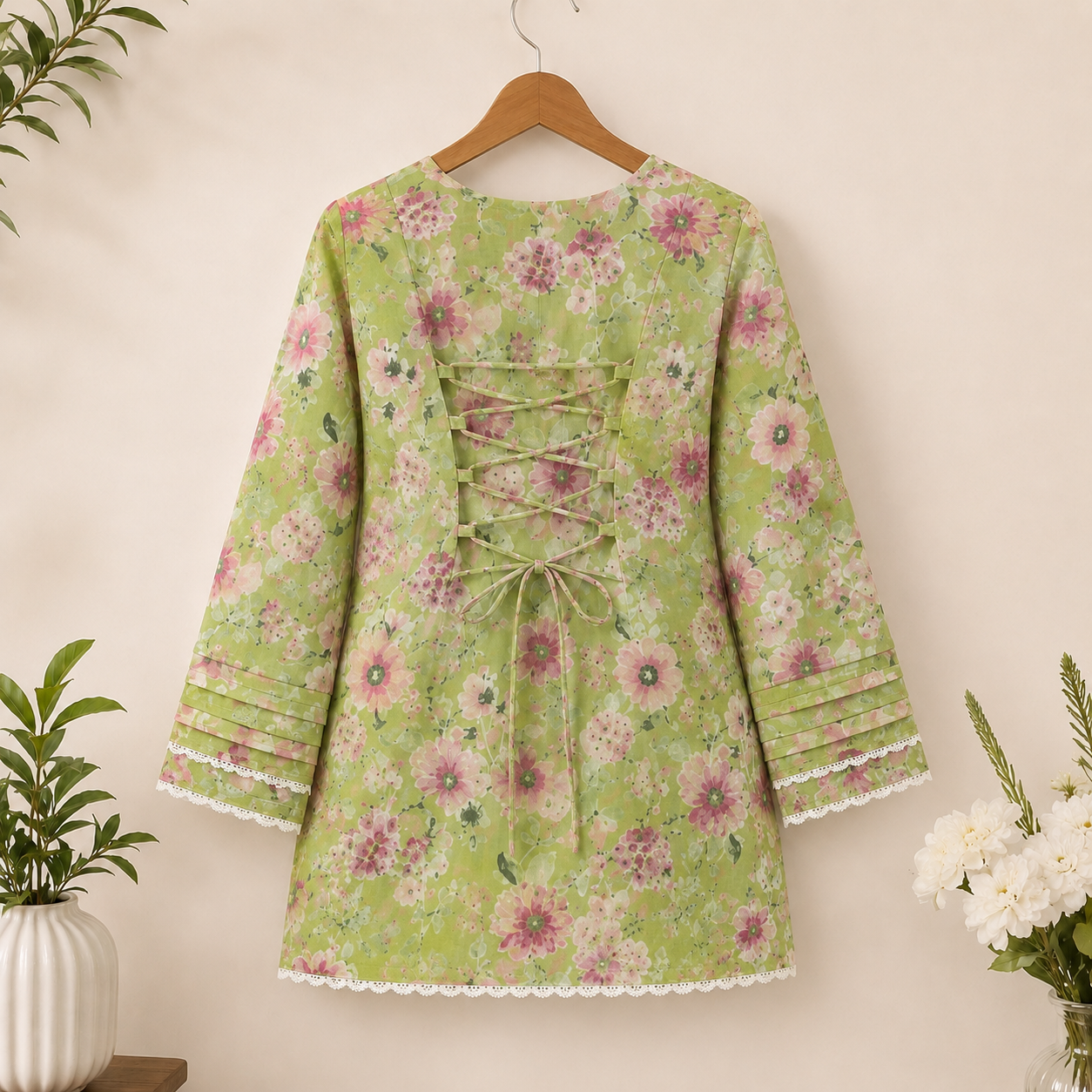 Pure Cotton Farshi Suit With Designer Back