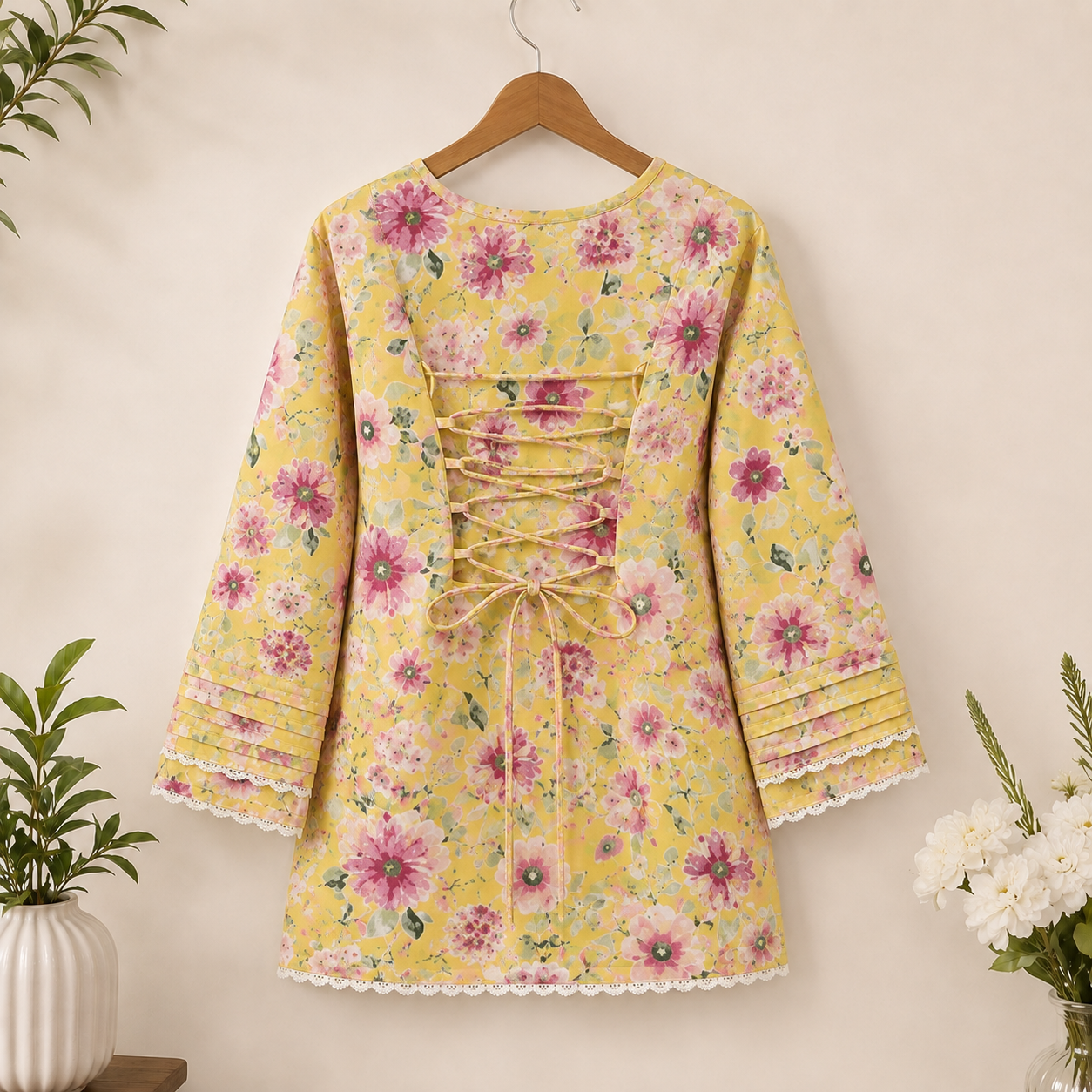 Pure Cotton Farshi Suit With Designer Back