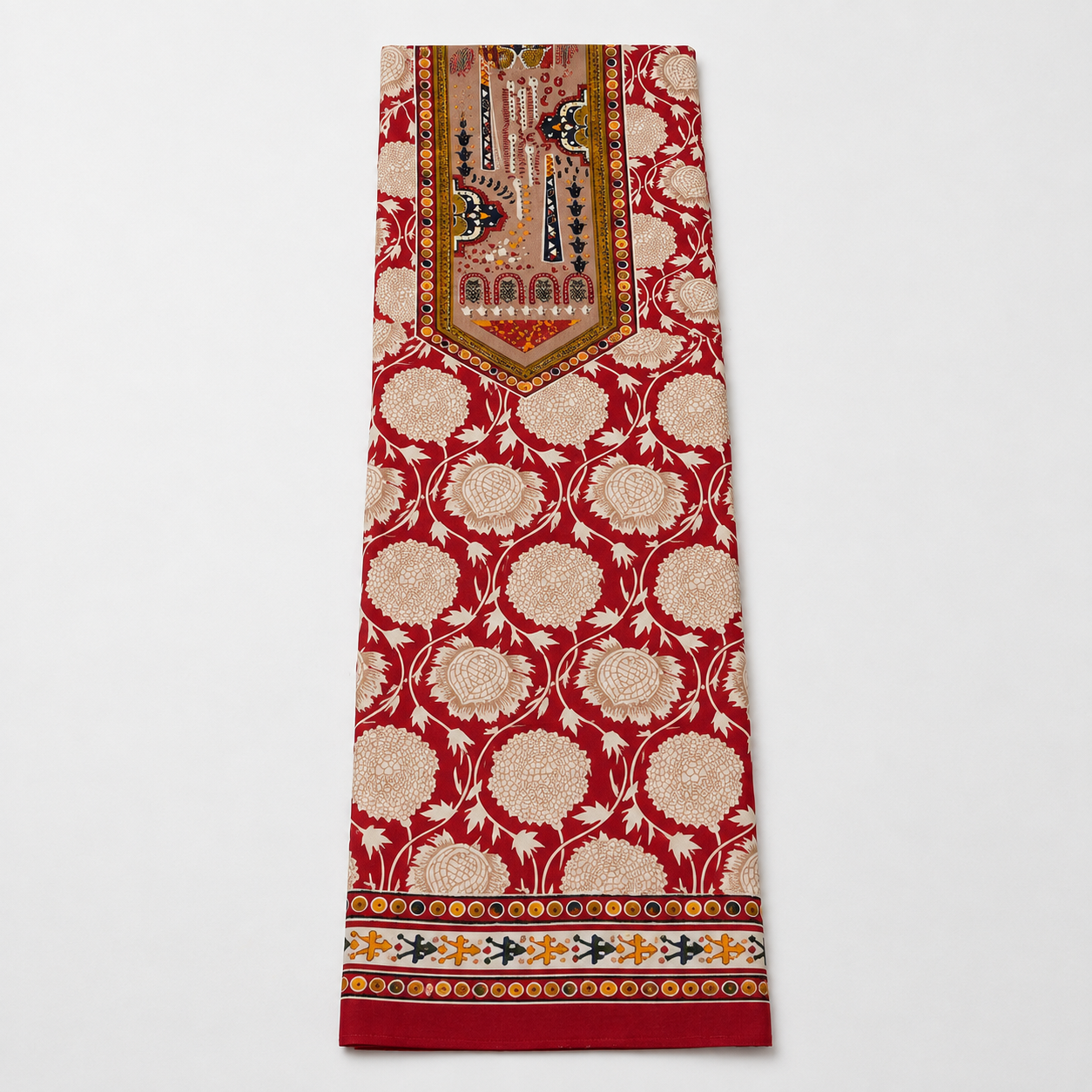 Cambric Cotton Digital Print Chiffon Dupatta Suit