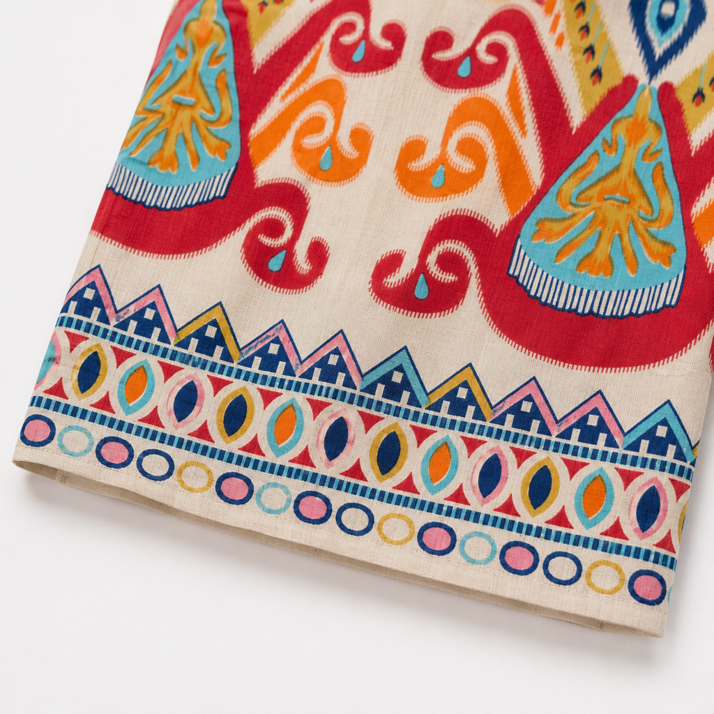 Cambric Cotton Digital Print Chiffon Dupatta Suit