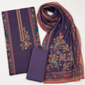 Cotton Satin Digital Print With Embroidery, Dupatta Pure Mal