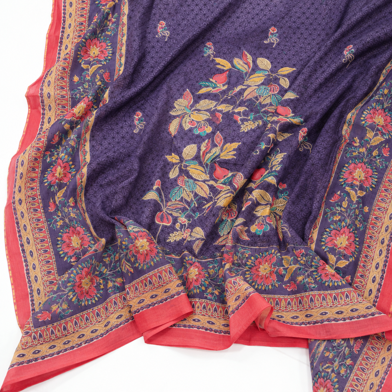 Cotton Satin Digital Print With Embroidery, Dupatta Pure Mal