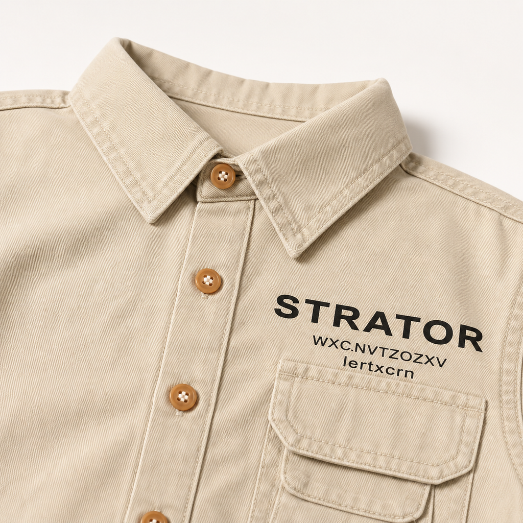 Boys’ Beige Full-Sleeve Casual Shirt with Printed Front Detail and Flap Pocket