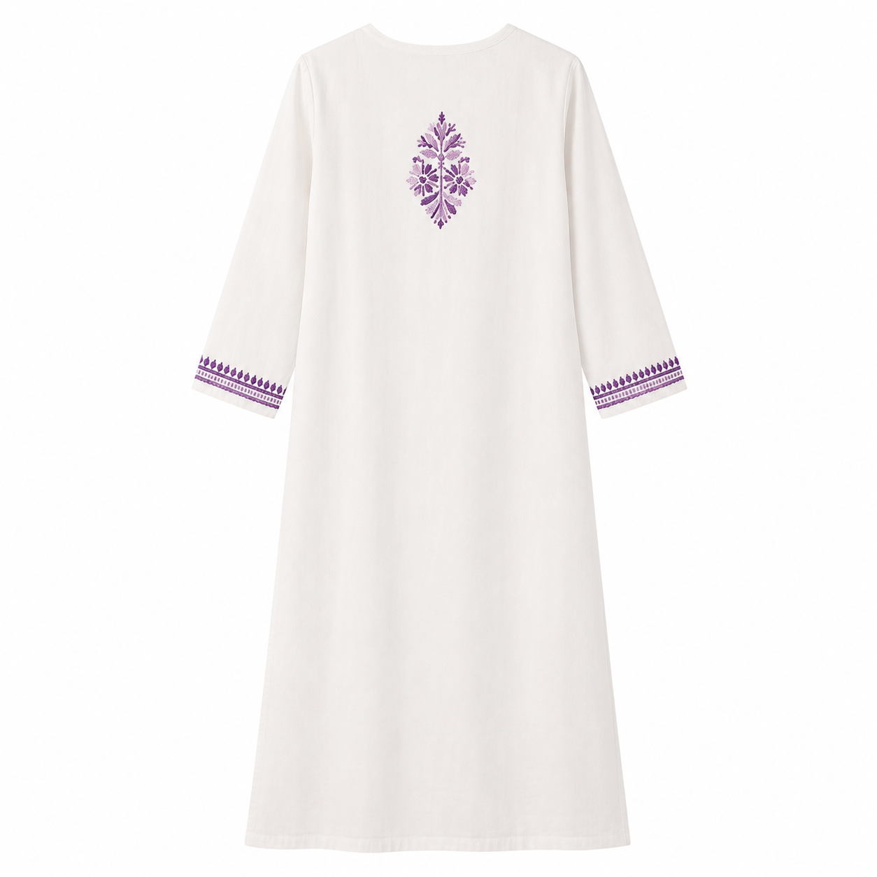 Mal Cotton Chikan Embroidered Kurti