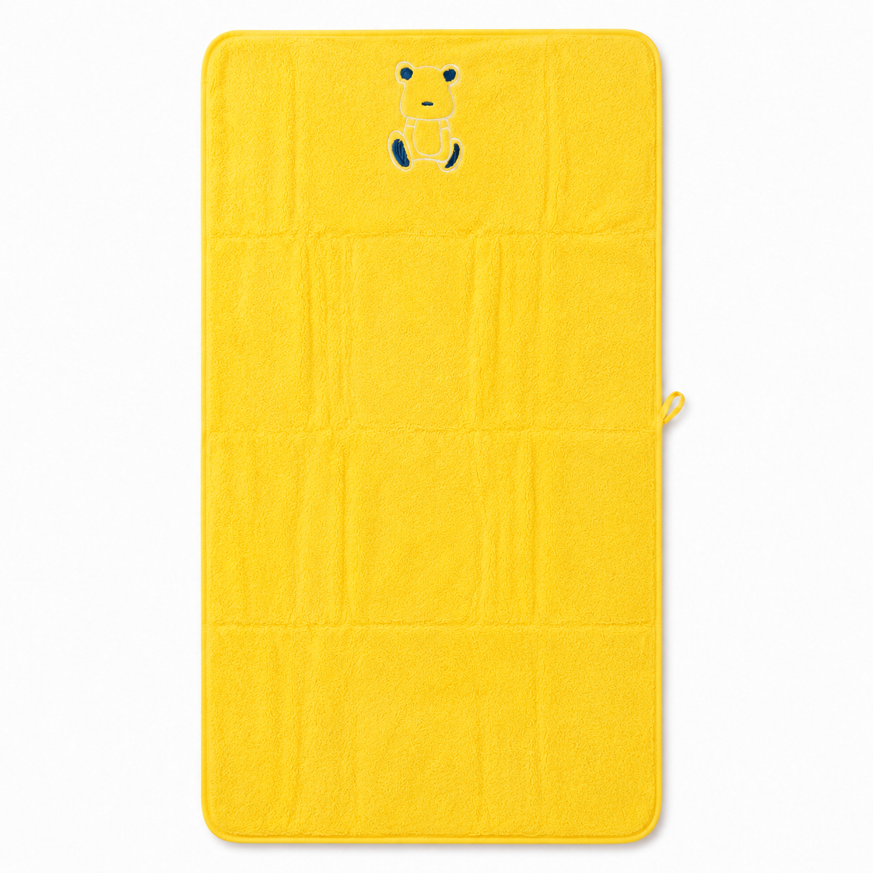 Kids’ Soft Terry Bath Towel with Embroidered Teddy Bear Design | Multiple Colour Options