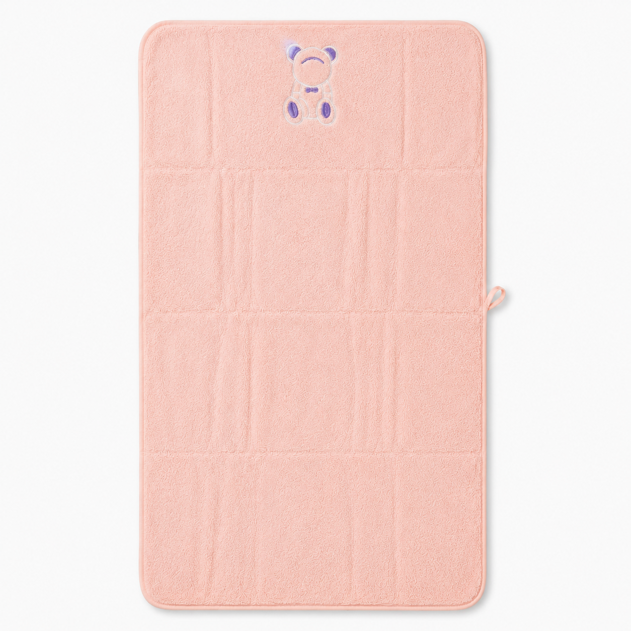 Kids’ Soft Terry Bath Towel with Embroidered Teddy Bear Design | Multiple Colour Options
