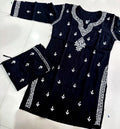 Chikan Plazzo Kurta Set